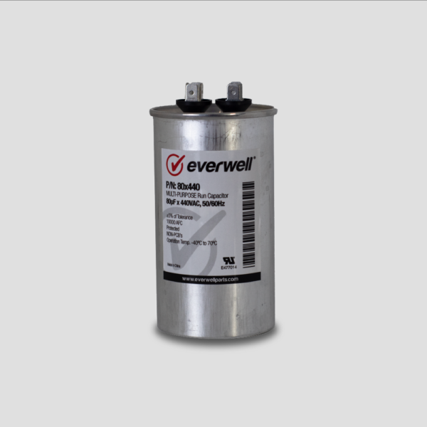 CAPACITOR DE MARCHA DE 80MFD X 440VAC – $7