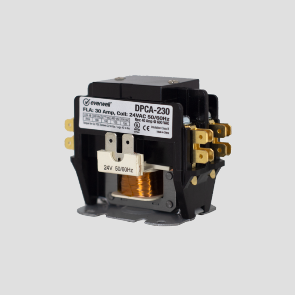 CONTACTOR 2POLOS 30AMP 24VAC – $11